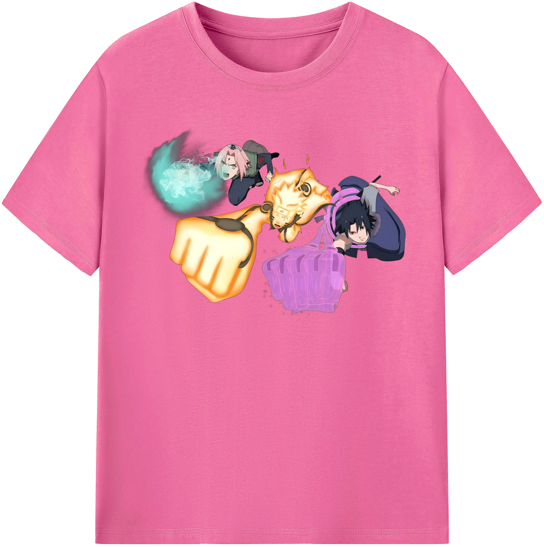 （画像用） NARUTO -ナルト- うずまき ナルト Uzumaki Naruto レディースカジュアルプリントTシャツ（綿100％）